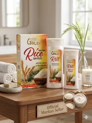 White Gold Brightening Rice Skin Polish with Rice Water & Niacinamide thumbnail 3