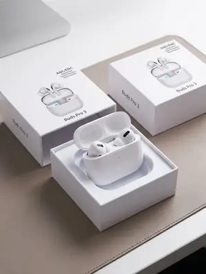 Buds Pro 3 ANC Wireless Bluetooth Earbuds with Touch Control, Triple Mic, Type-C Charging & 5-20 Hours Playtime – White