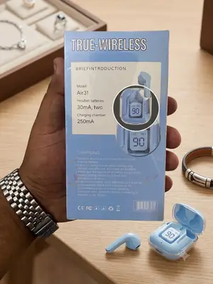 Air31 Wireless Bluetooth Earbuds V5.3 with LED Battery Display – True Wireless Stereo (TWS) thumbnail 2