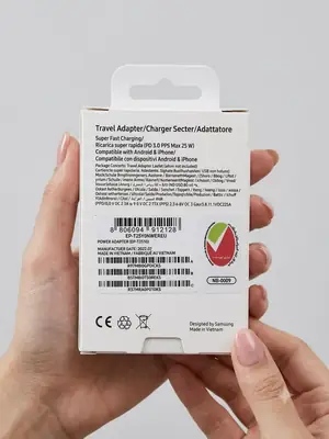Samsung 25W USB-C Super Fast Charging PD Travel Adapter (EP-T2510) White thumbnail 2