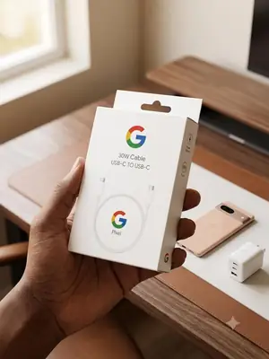 Google Pixel Original 30W USB-C to USB-C Fast Charging Cable | Type-C Data & Charging Cabley