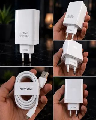 120W SUPERVOOC Fast Charger with Type-C Cable | High Quality | OPPO & OnePlus Compatible