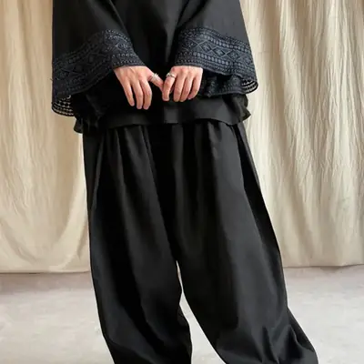 3 Pcs Women's Stitched trendy Farshi shalwar Cotton Lawn Embroidered Suit thumbnail 2