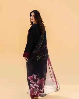 Mahnoor 3 Pcs Women's Stitched Linen Embroidered Suit thumbnail 6