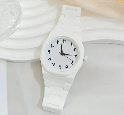 Men's White Carbon Fiber Analog Watch 33mm thumbnail 1