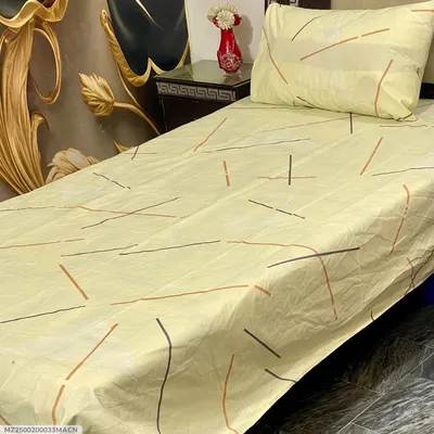 4 Pcs Cotton Printed Single Bedsheet thumbnail 1