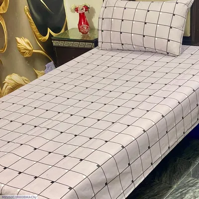 4 Pcs Cotton Printed Single Bedsheet thumbnail 1