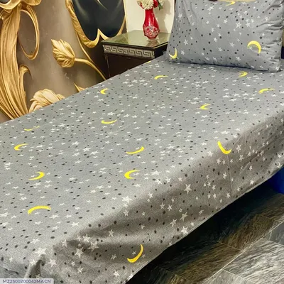 4 Pcs Cotton Printed Single Bedsheet thumbnail 1