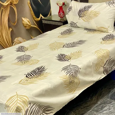 4 Pcs Cotton Printed Single Bedsheet thumbnail 1