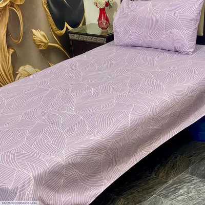 4 Pcs Cotton Printed Single Bedsheet thumbnail 1
