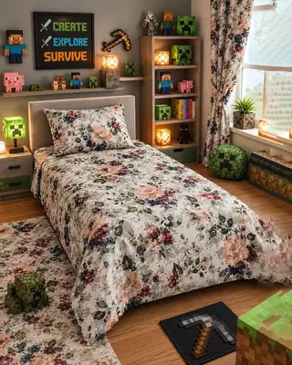 2 Pcs Cotton Printed Single Bedsheet