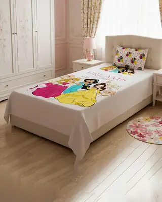 2 Pcs Cotton Printed Single Bedsheet