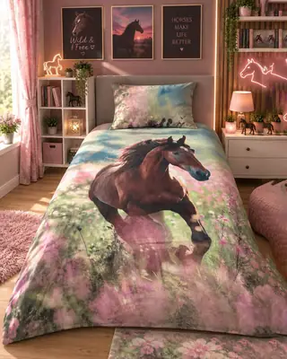 2 Pcs Cotton Printed Single Bedsheet