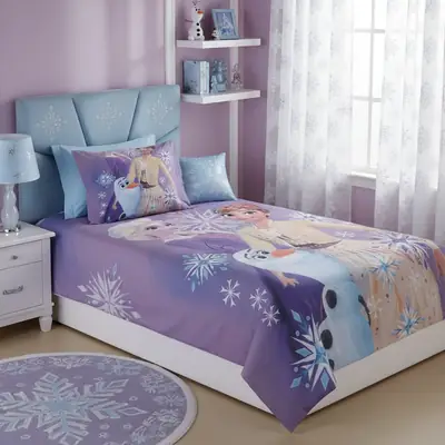 2 Pcs Cotton Printed Single Bedsheet