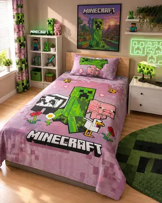 2 Pcs Cotton Printed Single Bedsheet