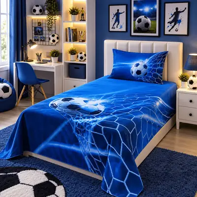 2 Pcs Cotton Printed Single Bedsheet