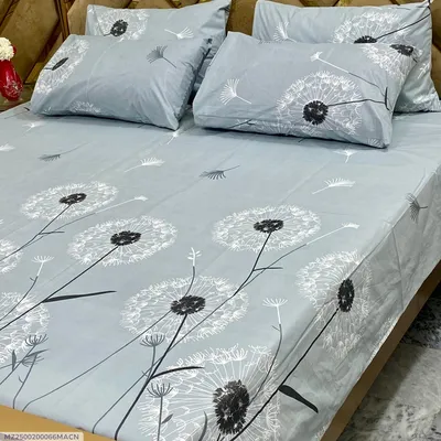 5 Pcs Cotton Printed Double Bedsheet thumbnail 1