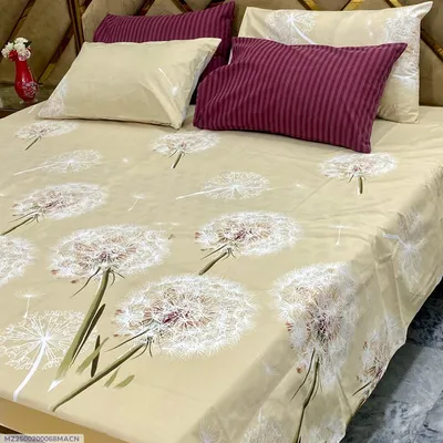 5 Pcs Cotton Printed Double Bedsheet thumbnail 1