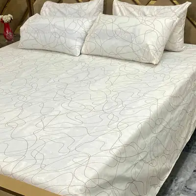 5 Pcs Cotton Printed Double Bedsheet