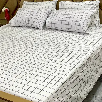 5 Pcs Cotton Printed Double Bedsheet