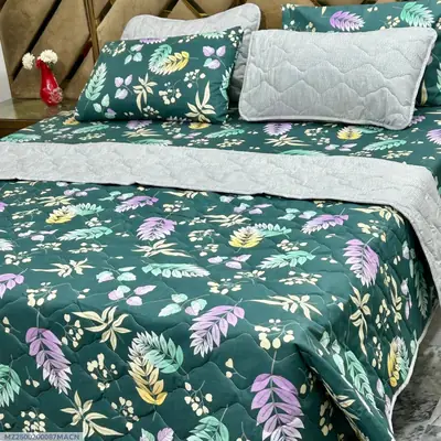 6 Pcs Cotton Printed Comforter Set