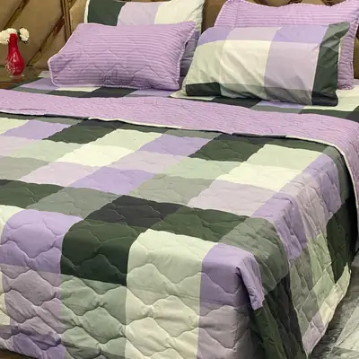 6 Pcs Cotton Printed Comforter Set