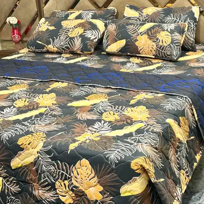 6 Pcs Cotton Printed Comforter Set