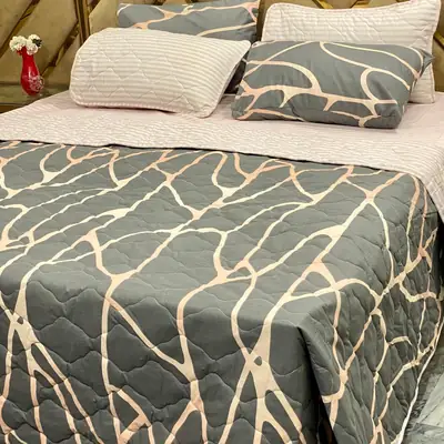 6 Pcs Cotton Printed Comforter Set