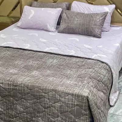 6 Pcs Cotton Printed Comforter Set