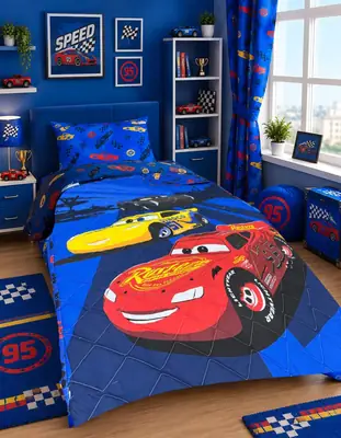 3 Pcs Cotton Printed Comforter Set
