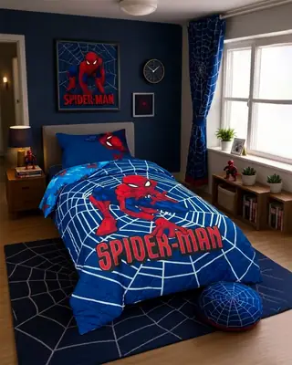 3 Pcs Cotton Printed Comforter Set