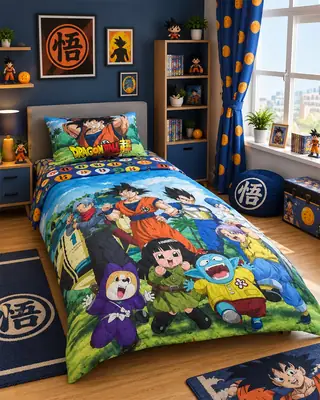 3 Pcs Cotton Printed Comforter Set