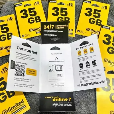 UK Sim Card in Pakistan Giffgaff UK Sim thumbnail 2