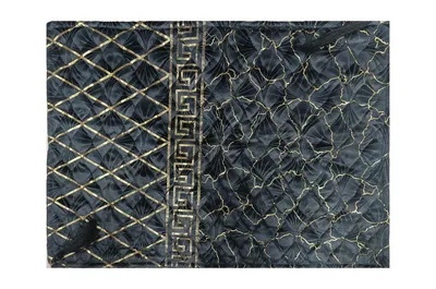 1 Pc Multicolor Palachi texture Velvet Printed Quilted Pillow Cover thumbnail 3