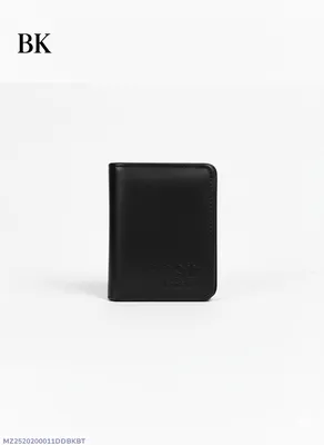 Men's Black Bi-Fold Wallet with Cash Slot thumbnail 1