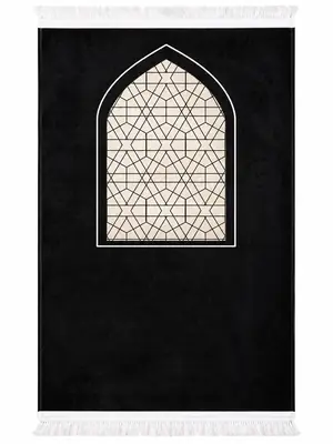 Velvet Printed Prayer Mat thumbnail 3