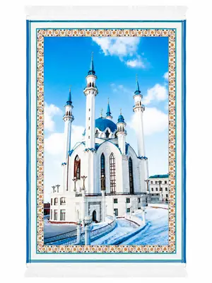 Velvet Printed Prayer Mat thumbnail 5