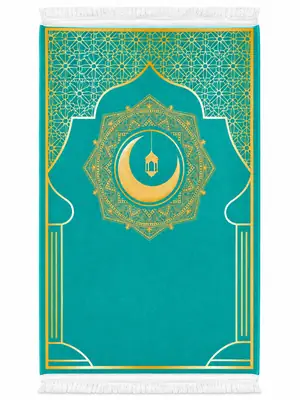 Velvet Printed Prayer Mat thumbnail 6