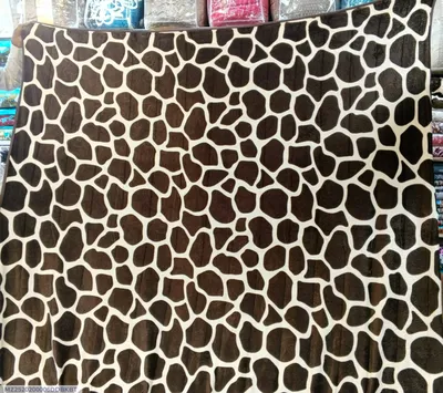 Fleece Printed Brown Blanket Double Bed 1 Pc thumbnail 1