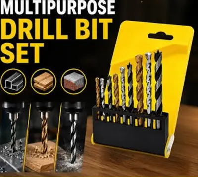 06PCS Multifunctional Drill Bits Combination Drills to Metal + Wood +Masonry