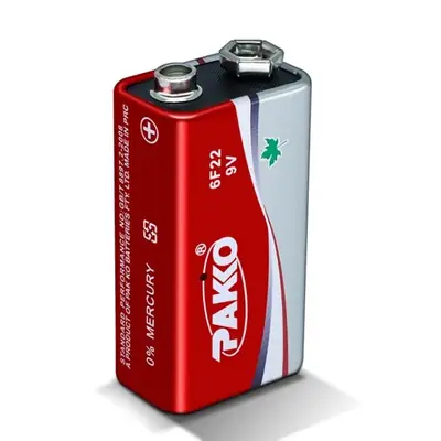 Unity 9v Battery Cell - 6F22 Size - Super Heavy Duty pakko thumbnail 3