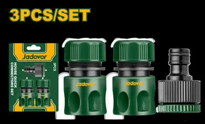 Jadever 3 Pcs hose quick connectors set JDQC2E33-Meterial:ABS,PP,POM