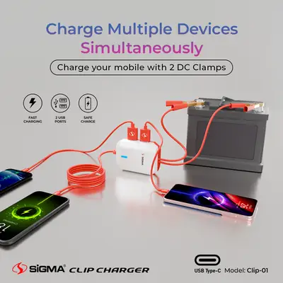 Unity DC Charger with Clip Connectors  thumbnail 2
