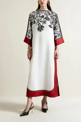 2 Pcs Women's Stitched Lawn Printed Shirt And Trouser