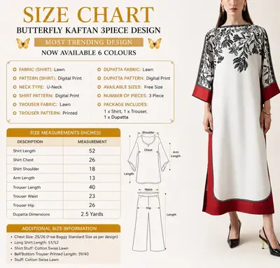 2 Pcs Women's Stitched Lawn Printed Shirt And Trouser thumbnail 4