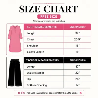 2 Pcs Women's Stitched Linen Plain Shirt And Trouser thumbnail 3