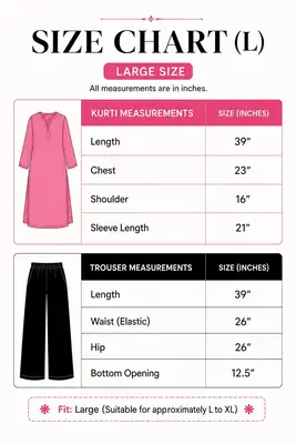 2 Pcs Women's Stitched Cotton Printed Shirt And Trouser thumbnail 4