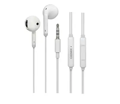 Wired Earphones White ABS Plastic thumbnail 2