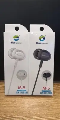 Blue Spectrum M5 Black Handsfree | High-Quality Stereo Earphones with Deep Bass | High-Quality Wired Headphones for All Mobile Phones thumbnail 3