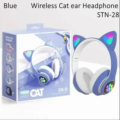 Cat Ear LED Headphones Multicolor ABS for Teens Young Adults thumbnail 3